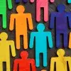Image of stick figures in diverse colours